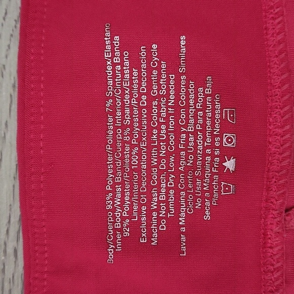 🛍Avia Womens Med Pink Running Compression Shorts Workout Activewear Athleisure - Picture 6 of 8